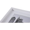 Henzo Bilderrahmen 20x30 cm Kunststoff Metallic-Look Weiß Manhattan Style