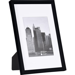 Henzo Bilderrahmen 20x30 cm METALLICA schwarz Manhattan-Style Passepartout 13x18