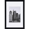 Henzo Bilderrahmen 20x30 cm METALLICA schwarz Manhattan-Style Passepartout 13x18