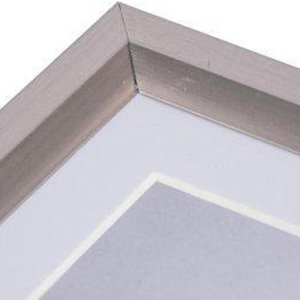 Henzo Kunststoffrahmen METALLICA 20x30 cm dunkelgrau mit Passepartout 13x18 cm