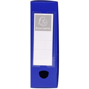 Exacompta Archivbox DIN A4 Blau mit Druckknopf 80mm...