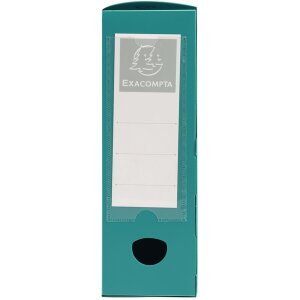 Exacompta Archivbox DIN A4 Grün mit Druckknopf 80mm...