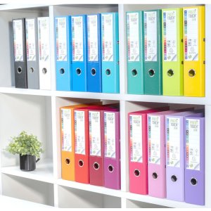 Ordner PREMTOUCH aus PP mit 2 Ringen, Rücken 80mm, DIN A4 Überbreite Gelb