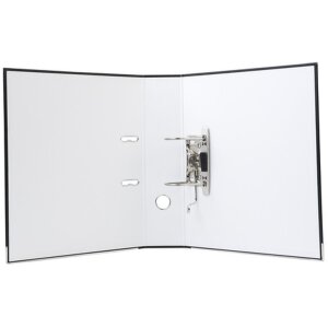 Exacompta 918401B Ordner PP 2 Ringe Rücken 80mm DIN A4 Überbreite Schwarz