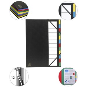 Ordnungsmappe 12 Fächer, Ordonator, für Format DIN A4