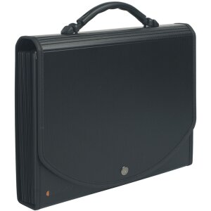 Exacompta Fächermappe Exacase Druckknopf DIN A4 Schwarz