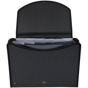 Exacompta Fächermappe Exacase Druckknopf DIN A4 Schwarz