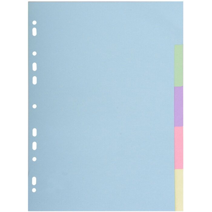 Exacompta Register A4 Recyclingkarton Forever 5-tlg 180 g/m² Bunt