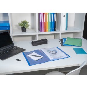 Exacompta 8510E Sichtmappe A4 10 Hüllen farbig sortiert 24x32cm