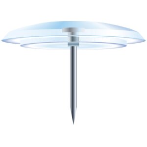 Exacompta Reißnägel Ø10mm glasklar 40 Stück transparent Kunststoffkopf