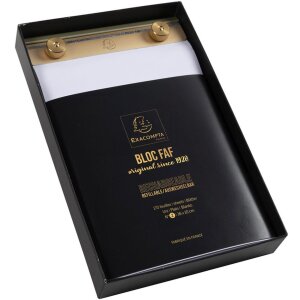 Exacompta 12112E Block FAF mit Einlage blanko 16x10cm 170 Blätter