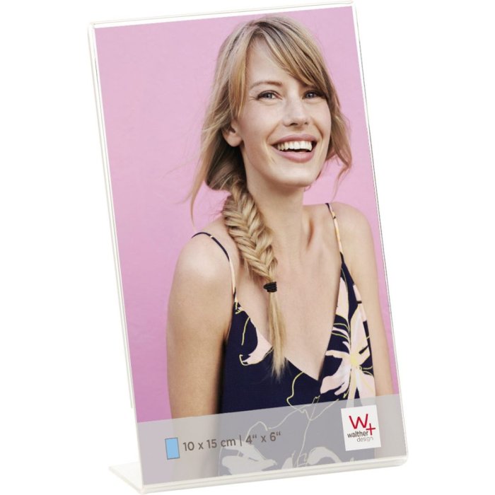 Walther Acryl-Fotorahmen 10x15 cm Hochformat bruchsicheres Acrylglas