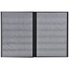 Exacompta Briefmarkenalbum schwarz 32 Seiten Halbleder 16,5x22,5 cm