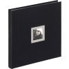 Walther Leinen Fotoalbum BLACK WHITE 30x30 cm schwarz 50 Seiten