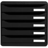 Exacompta Big-Box Plus Classic schwarz Schubladenbox A4 5-Fach 34,7x27,8x27,1cm