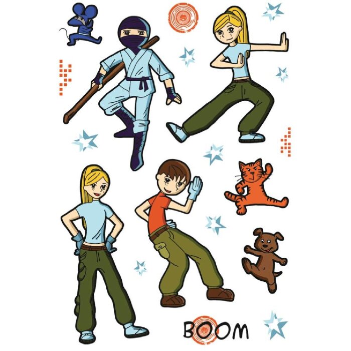 HERMA MAGIC Kampfsportsticker 3D selbstklebend dynamisch 1 Blatt 9x16 cm