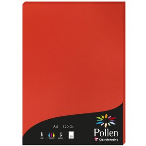 A4 Pollen Papier 120g 50 Blatt koralrot