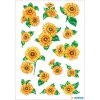 HERMA Sticker Sonnenblumen DECOR Glimmer 9x16 cm 2 Blatt ideal für Fotoalben