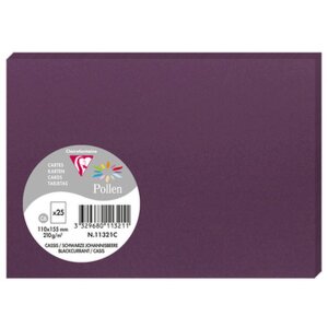 Clairefontaine Karte C6 Pollen 210g cassis 110x155 mm...