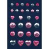 HERMA GLAM ROCKS glitzernde selbstklebende Diamanten-Sticker 9x16 cm
