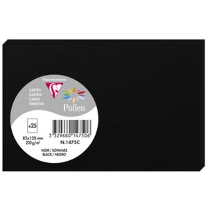 Karte Pollen 82x128 schwarz