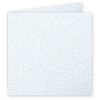Clairefontaine Doppelkarte Pollen 135x135 perlmutt-blau Pack 25 Stück