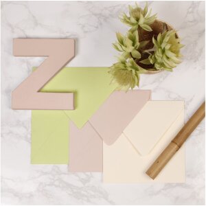 Clairefontaine Umschlag Pollen Elfenbein 20 Stück 140x140 mm 120g