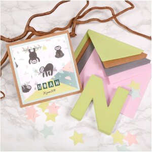 Clairefontaine Umschläge Pollen dunkelgrau 140x140 mm 120g 20 Stück