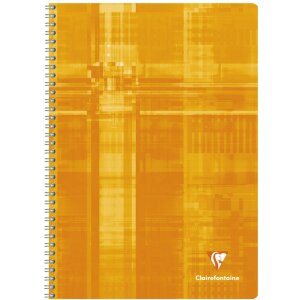Clairefontaine Spiralbuch A4 liniert 50 Blatt sortiert