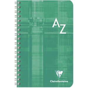 Clairefontaine Registerbuch 11x17cm 50 Blatt 90g kariert