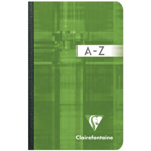 Clairefontaine Registerkladde Metric DIN A7 9x14cm 96 Blatt kariert Sortiert