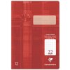 Clairefontaine Schulheft A4 kariert 32 Blatt Lineatur 22 rot