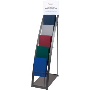 Walther Bewerbungsmappe mittelblau Prägung Bewerbung inkl Versandumschlag