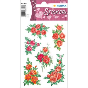 HERMA Sticker romantische Rosenbouquets DECOR 3 Blatt...