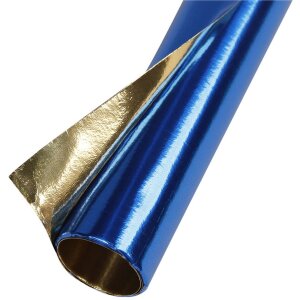 Clairefontaine Aluminiumpapier Rolle dunkelblau 0,8 x 0,5 m 90 g doppelseitig