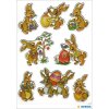 HERMA Schmucketiketten MAGIC Hasen Papier geprägt 9 x 16,3 cm