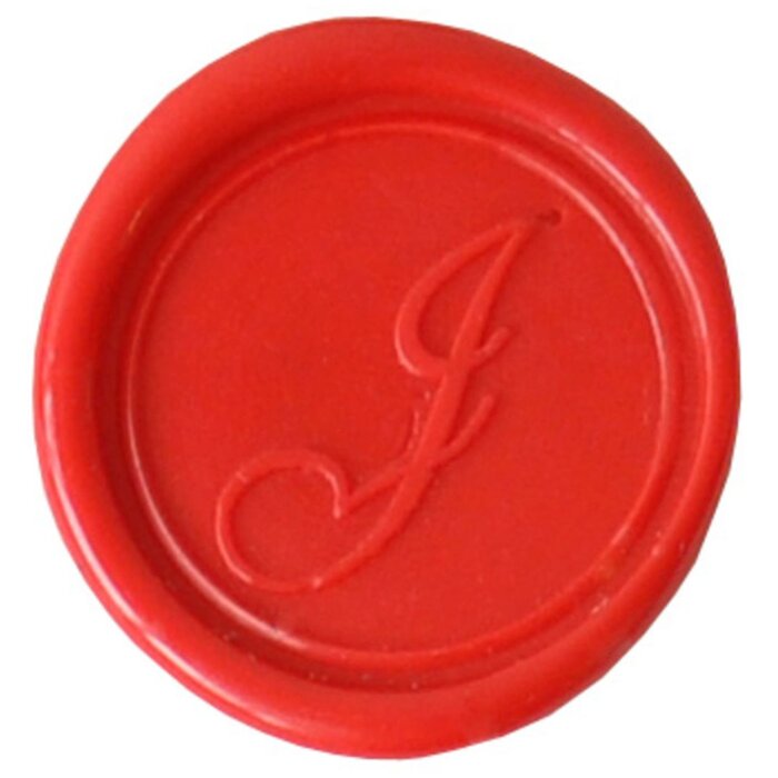 Exacompta Siegel rund mit Holzgriff J kursiv, 24 mm