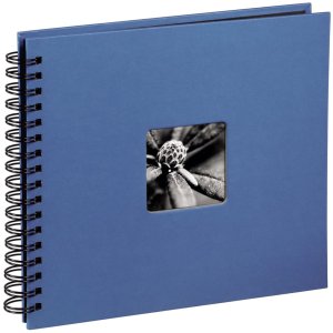 Hama Spiralalbum Fine Art azur 28x24 cm 50 schwarze Seiten