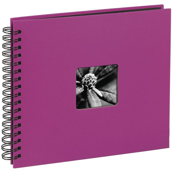 Hama Spiralalbum Fine Art pink 36x32 cm 50 schwarze Seiten