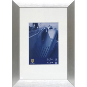 Henzo Aluminiumrahmen Luzern silber 20x30 cm Passepartout...