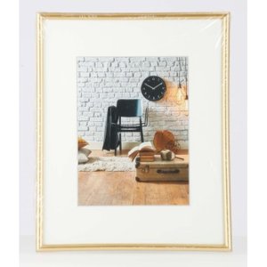 Hama Kunststoffrahmen Sevilla 24x30 cm gold mit Passepartout und EasyClip System