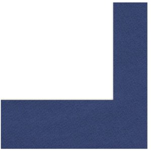Hama Passepartout 40x50 cm 28x35 cm marineblau weißer Schrägeinschnitt