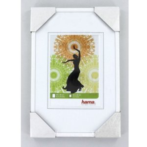 Hama Madrid Kunststoff Bilderrahmen 40x60 cm Weiß Reflexglas