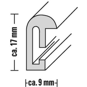 Hama Kunststoffrahmen Sevilla  50x70 cm grau
