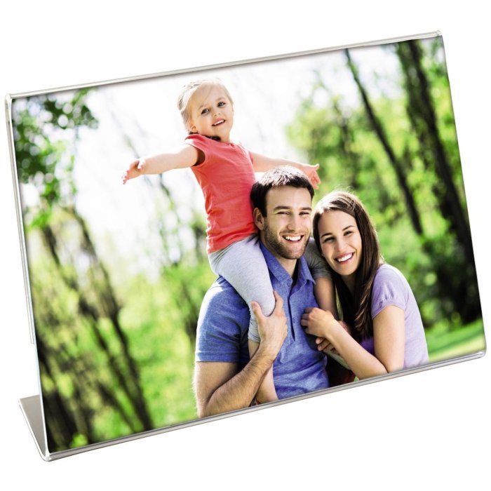 Hama Acryl Fotorahmen 13x18 cm Querformat mit L-förmigem Aufsteller