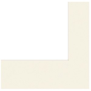 Passepartout 20x30 cm - 13x18 cm schneeweiß