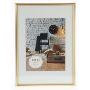 Kunststoffrahmen Sevilla 21x29,7 cm gold