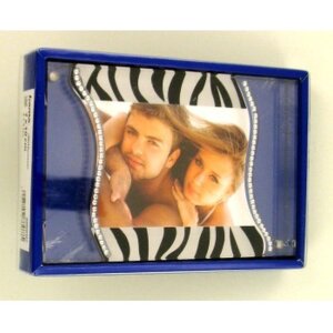 Hama Acryl-Magnet Rahmen Wilderness 7x10 cm Zebramuster Glitzer