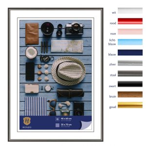 Henzo Kunststoffrahmen Napoli 50x70 cm stahl