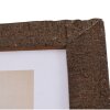 Henzo Holzrahmen Driftwood 30x30 cm dunkelbraun mit Passepartout 18x18 cm